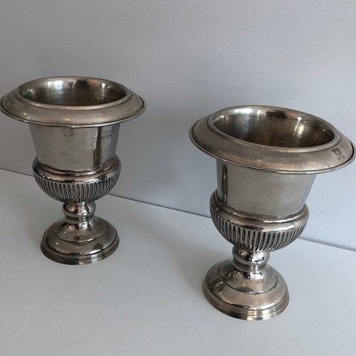 Pair Of Medicis Silver Plated Champagne Buckets