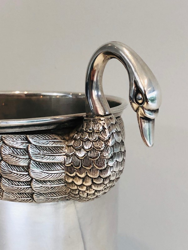 Att. to Christofle. Silver Plated Swans Ice Bucket-barrois-antiques-w-190-main-637387157346000844.jpg