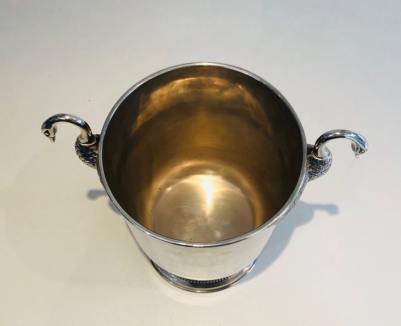 Att. to Christofle. Silver Plated Swans Ice Bucket-barrois-antiques-w-194-main-637387157554594570.jpg
