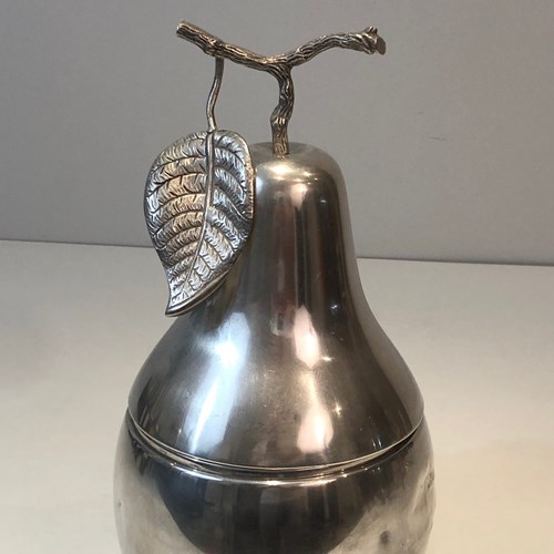 Silver Plated Pear Ice Bucket (A Bit Damaged)
