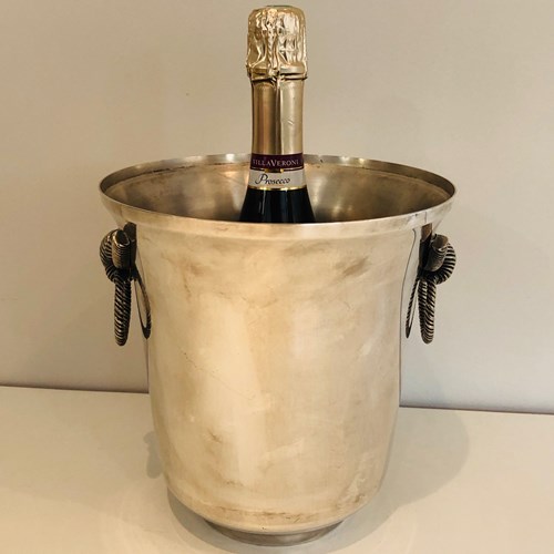 Silver Plated Champagne Bucket. French. Circa 1900
