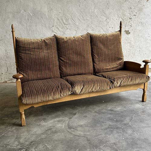 1950S Guillerme Et Chambron Inspired Brutalist Sofa