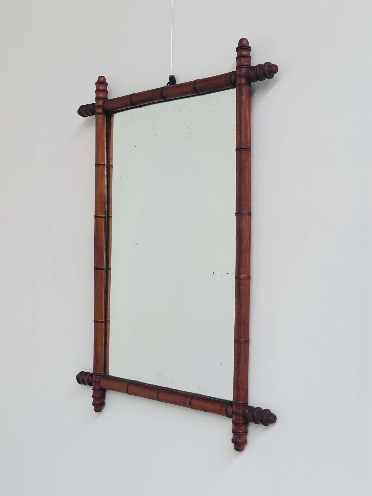 フランスアンティーク バンブーミラー Antique Faux Bamboo Mirror, France, Late 19Th Century - Decorative