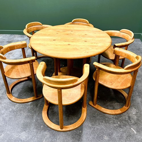 Very Rare Brutalist Sculptured Dining Set