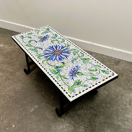 Amazing Wrought Iron Handmade Mosaic Coffee Table