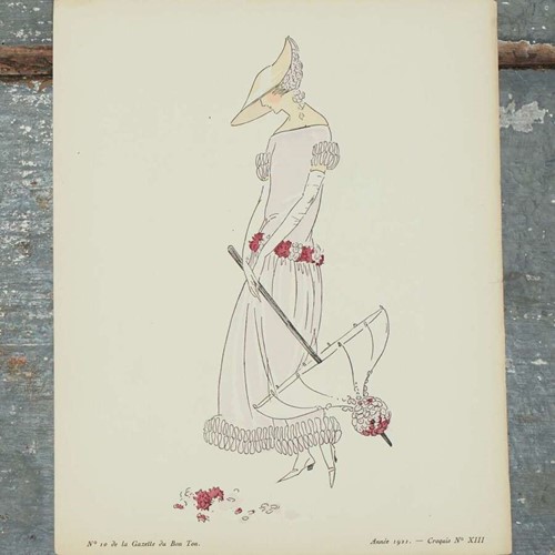 No 10 De La Gazette Du Bon Ton Pocket Pochoir French 1922