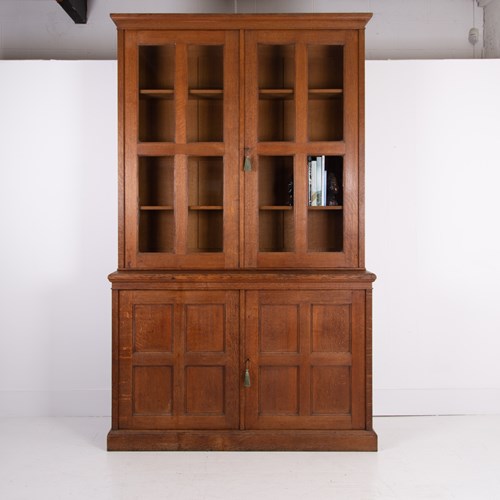 Oak Arts And Crafts Library Bookcase C1915