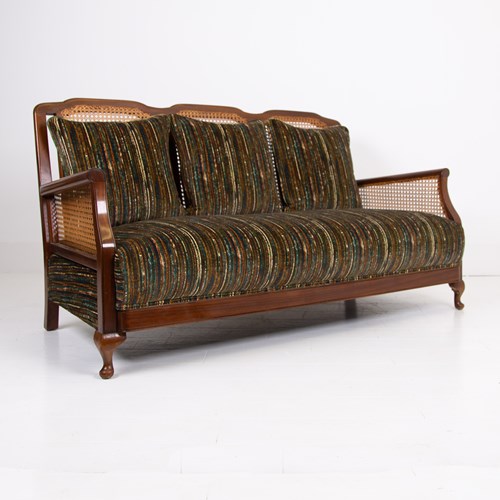 Bergere 3 Seater Sofa New Upholstery C1920
