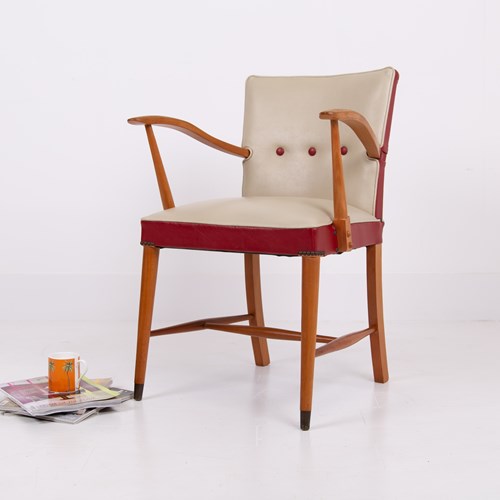 Fabulous Mid Century Desk Occasional Armchair C1950