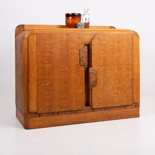 Art Deco Oak Sideboard Cabinet By G...