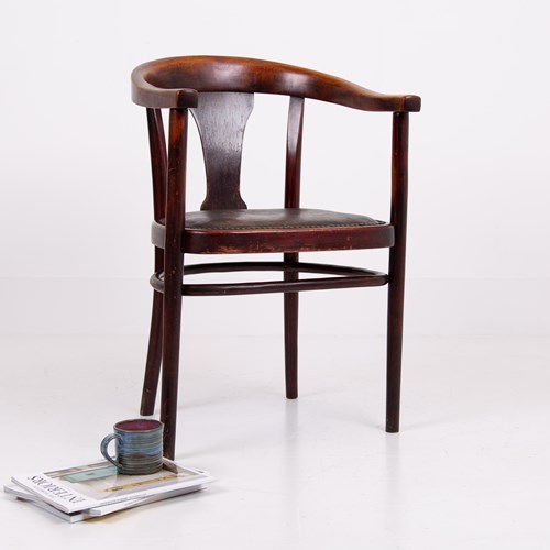 Highly Original Bentwood Desk Armchair C1930