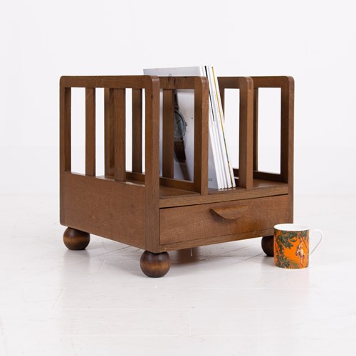 Cotswold School Oak Canterbury Newspaper Rack