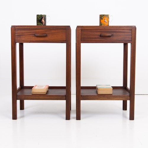 Pair Mid Century Gordon Russell Bedside Tables