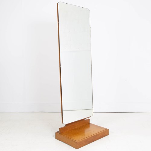 Art Deco Period Oak Dressing Floor Mirror Gordon Russell