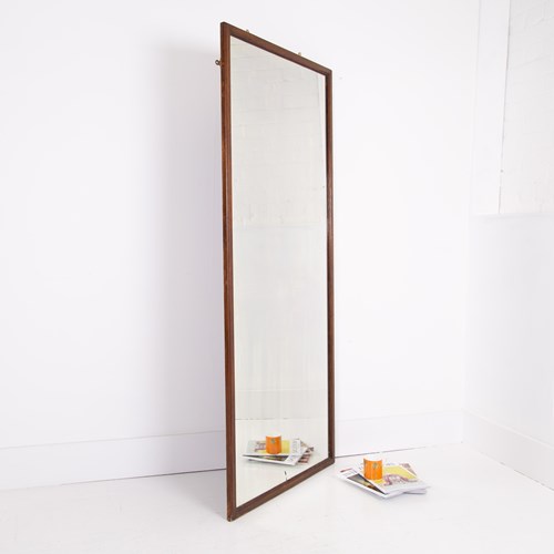 Large 1930S Oak Tailors Shop Mirror NO.2