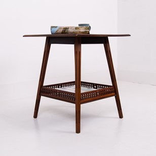 Walnut James Shoolbred 2 Tier Side ...