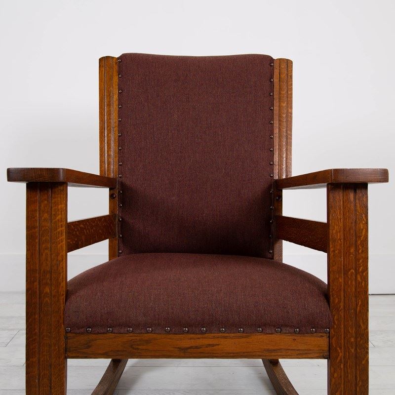 Arts And Crafts English Oak Rocking Chair C1920-billy-hunt-oak-rocking-chair-12-main-638237319878147161.jpg