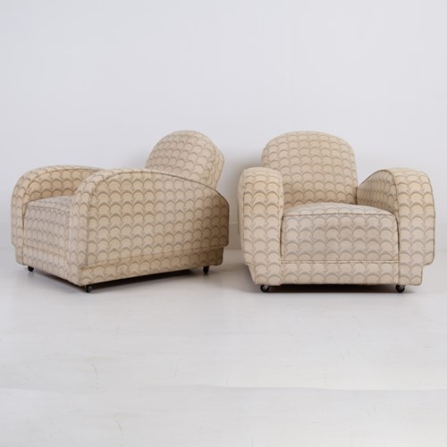 A Pair Of Art Deco Armchairs 1930S