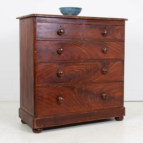 Lovely Victorian Country Painted Pine Chest Drawers