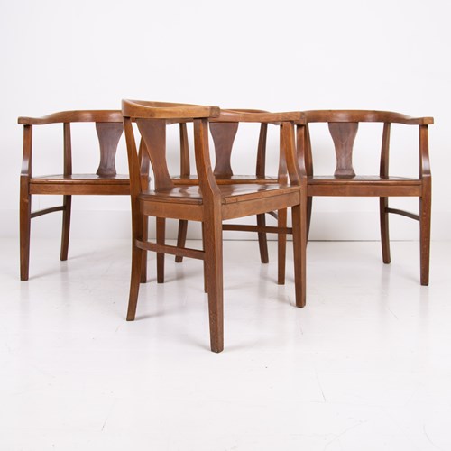 Set Of 4 Bentwood Armchairs Dining Chairs 1935