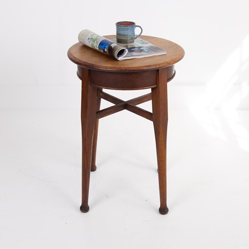  English Oak Pub Tavern Side Table C1920