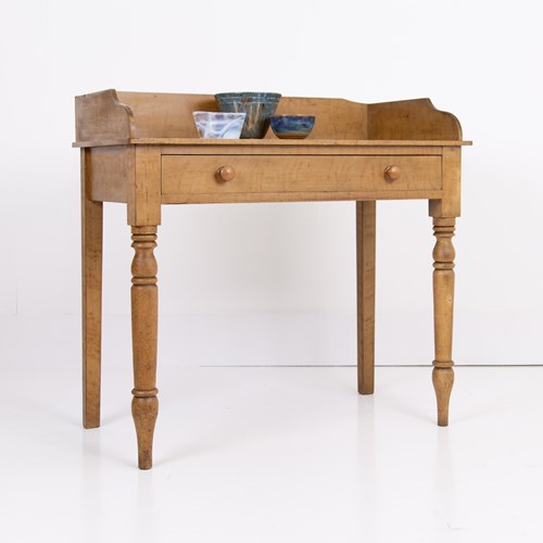 C19th Antique Painted Single Drawer Washstand No1