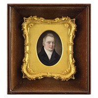 19th-Century Miniature Portrait Of A Gentlemen