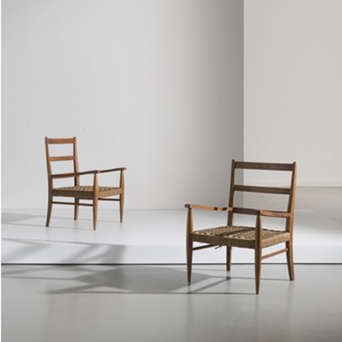 Pair Of Armchairs By Augusto Romano