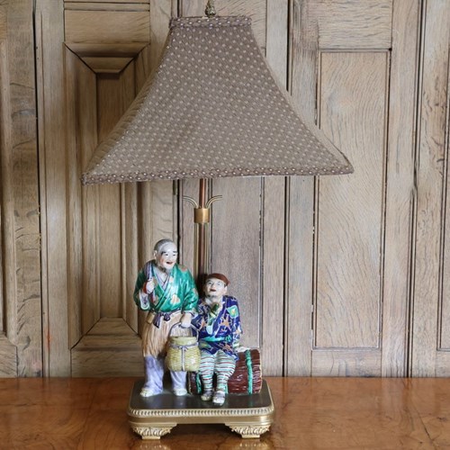 1940S Chinese Porcelain Table Lamp