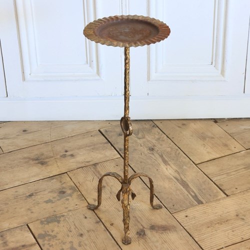 1960S/70S Spanish Martini / Sofa Table In Gilded Metal