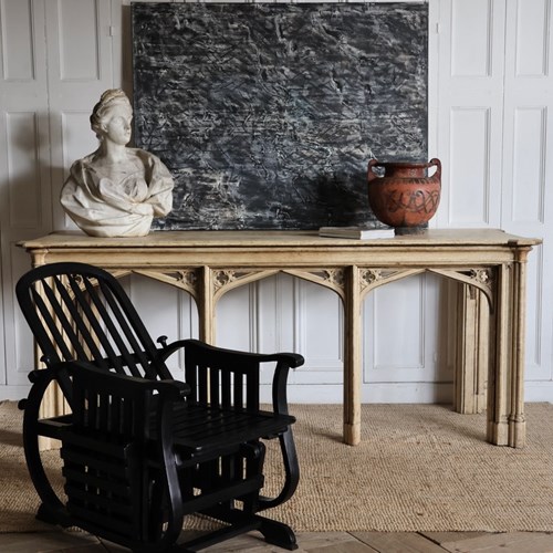 19Th Century English Console Table On Large Proportions