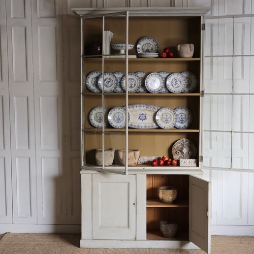 19Th Century English Painted Bookcase