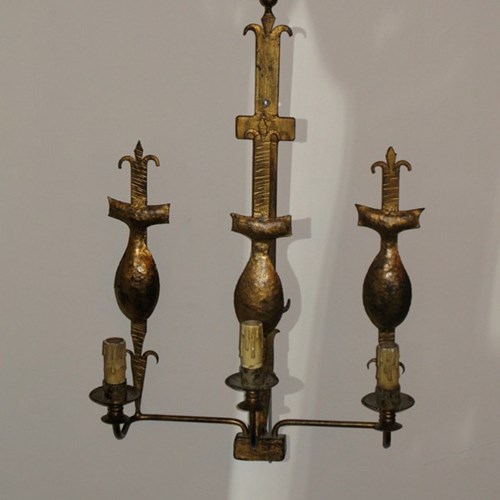 Circa 1950/60S Spanish Wrought Iron Wall Lights