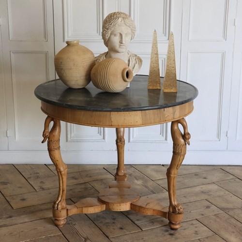 Early 19Th Century French Empire Gueridon In Bleached Walnut