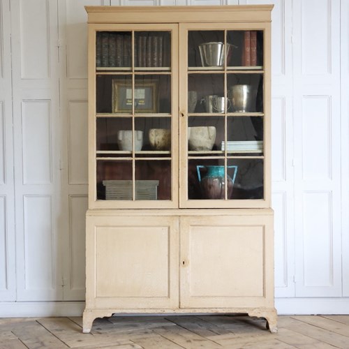 Good 19Th Century English Painted Bookcase