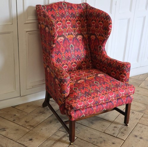 Good Late 18Th/ Early19th Cent English Wingback Armchair