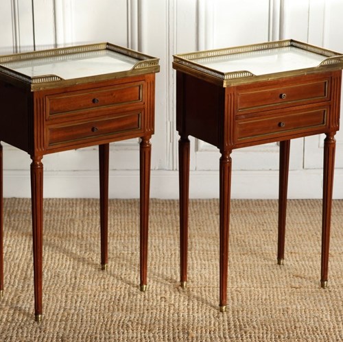 Good Pair Of Early 20Th Century French Bedside Tables In The Louis XVI Taste