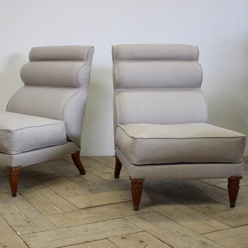 Large Pair Of 1960S Italian Side Chairs