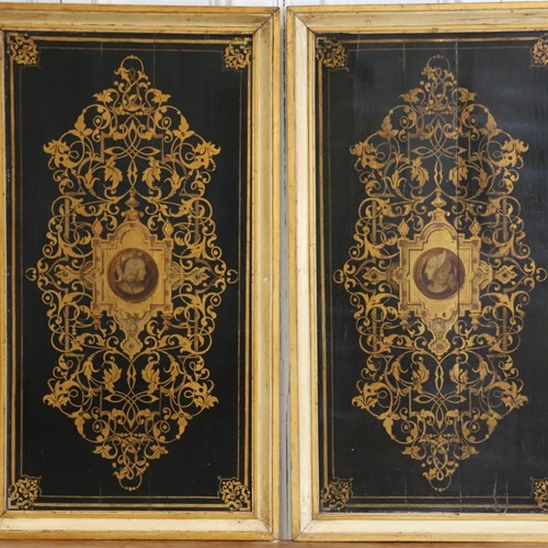 Pair Of Early 19Th Century French Lacquer Panels