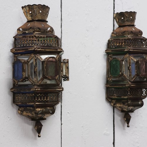 Pair Of Mid 20Th Century Moroccan Style Spanish Wall Lights