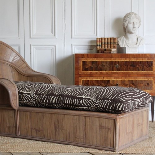 Stylish Mid 20Th Cent Bamboo Daybed