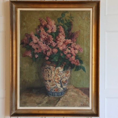 “The Imari Vase” Original Oil On Canvas By R.Marical