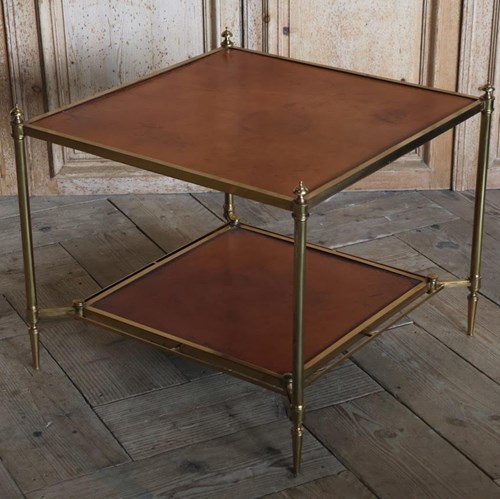 Mid 20Th Century French Two Tier Occasional Table Attributed To Maison  Jansen