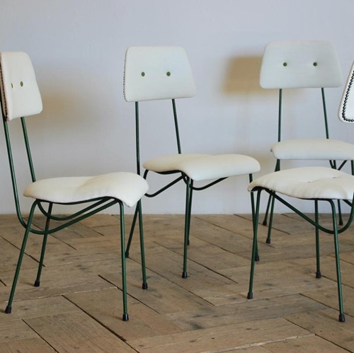 Stylish And Chic Set Of Four 1950S Spanish Chairs