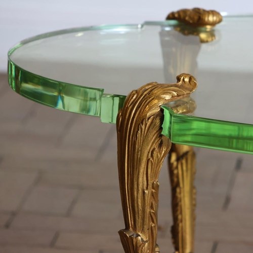 Stunning 1960S Original Maison Jansen Gilded Bronze Coffee Table
