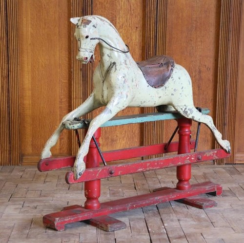 Early 20Th Century English Rocking Horse