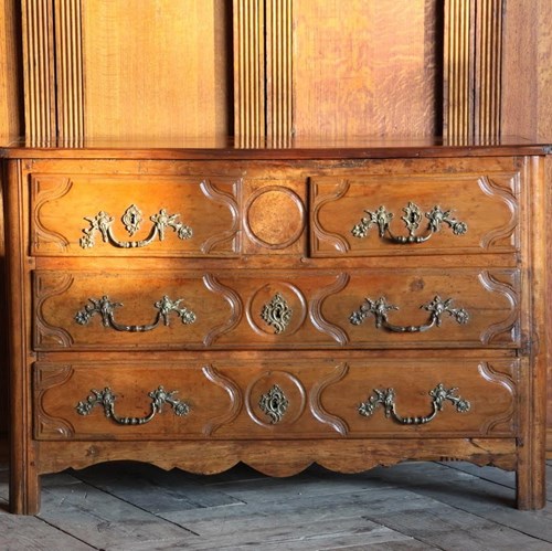 18Th Century French Beech Country Commode