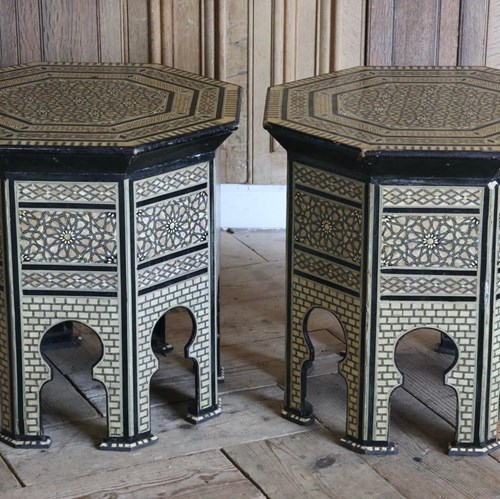 Pair Of Early To Mid 20Th Century Moroccan Side / Occasional Tables