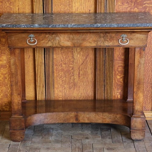 19Th Century French Walnut Console Table