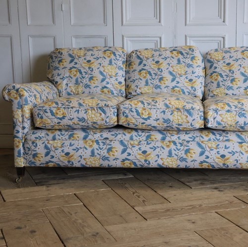 Very Comfortable 1920S English Country House Sofa By Maple & Co.